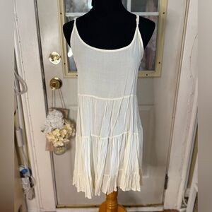 Brandy Melville Jada Cream Sleeveless Dress